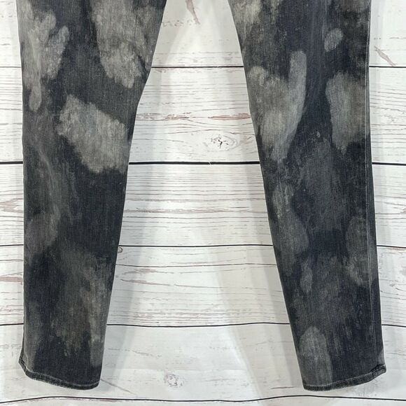 J Brand SZ 28 Jeans Skinny Distressed Mid-Rise 5-Pocket Gray Acid-Wash Stretch - Picture 6 of 10